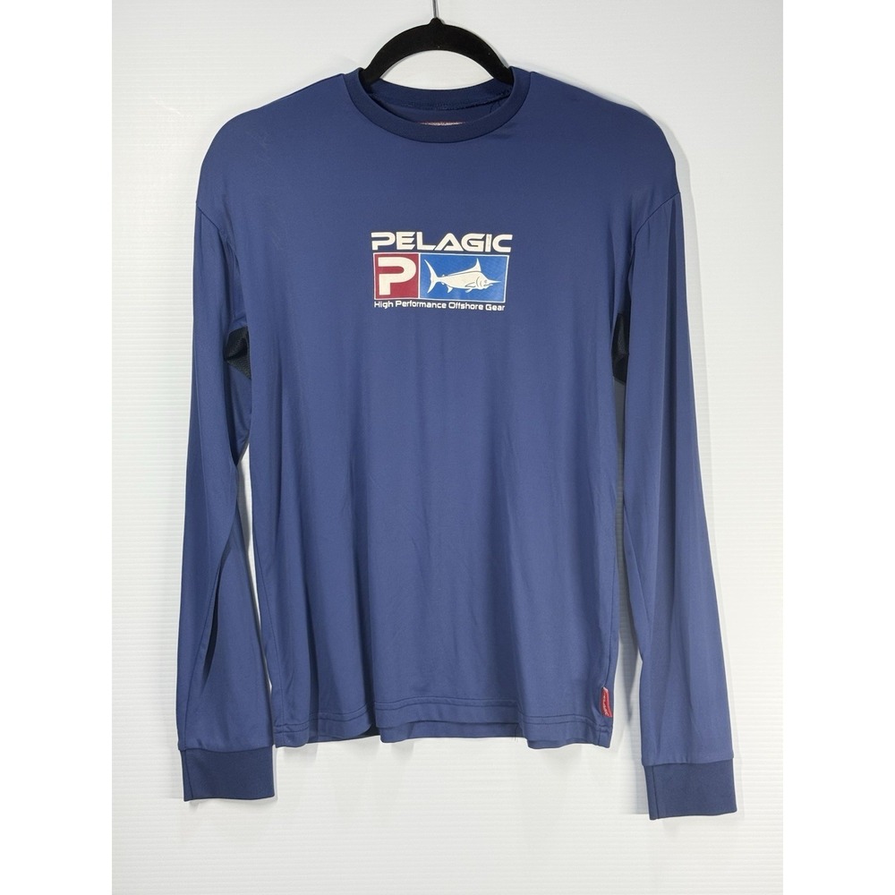 Pelagic High Performance Offshore Gear AquaTek Icon Long Sleeve Shirt Sz Small